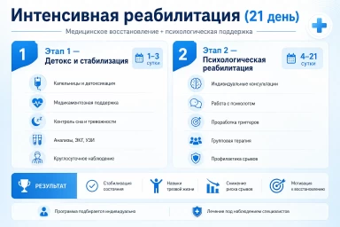 Реабилитация за 21 день в Камышлове